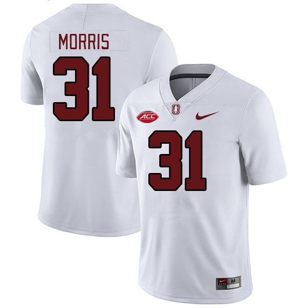 Men #31 Aaron Morris Stanford Cardinal 2024 ACC Conference College Football Jerseys Stitched-White